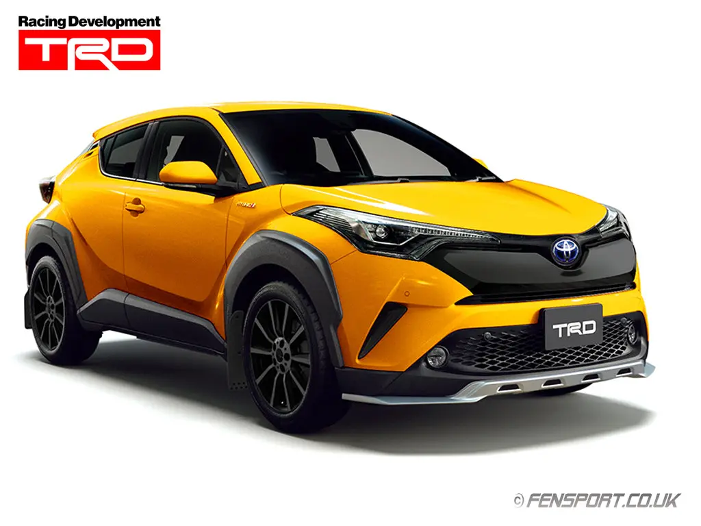 Trd Front Bumper Garnish - Black - Toyota C-Hr 1