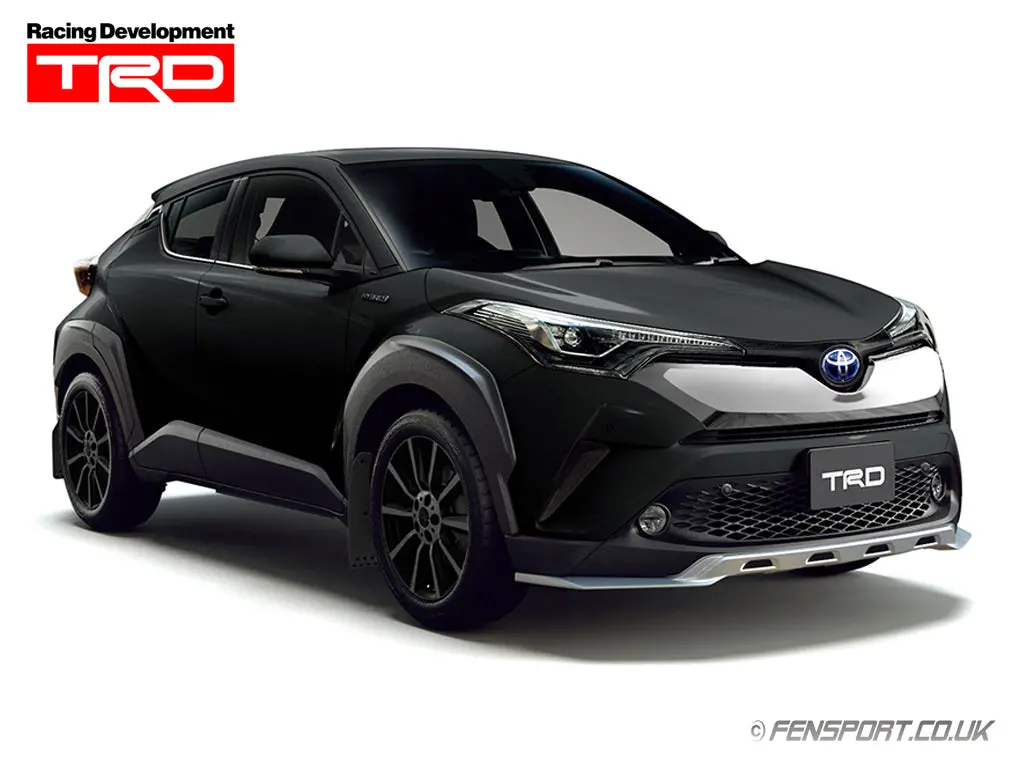 Trd Front Bumper Garnish - Silver - Toyota C-Hr 1