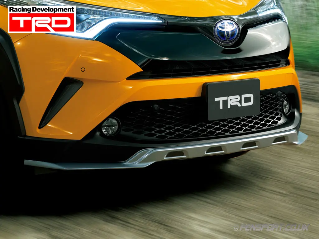Trd Front Lower Spoiler - Extreme Style - Silver - Toyota C-Hr 1