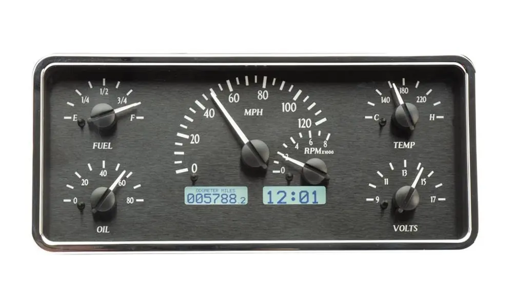 Dakota Digital Vhx-63J-Wag-K-W Direct-Fit Analog Gauge System For Custom Vehicles 1