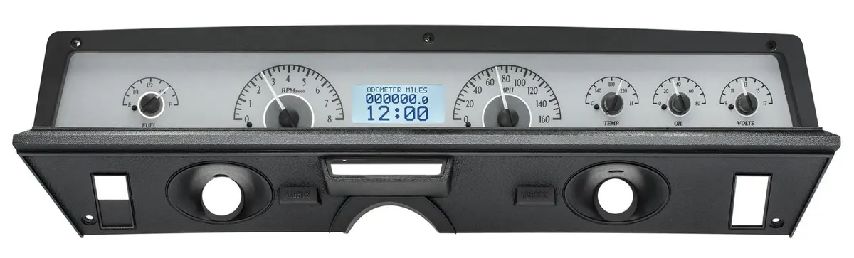 Dakota Digital Vhx-71C-Cap-S-W Analog Gauge System With Custom Cap 1