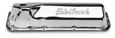 Edelbrock 4461 Signature Series Chrome Valve Covers 1
