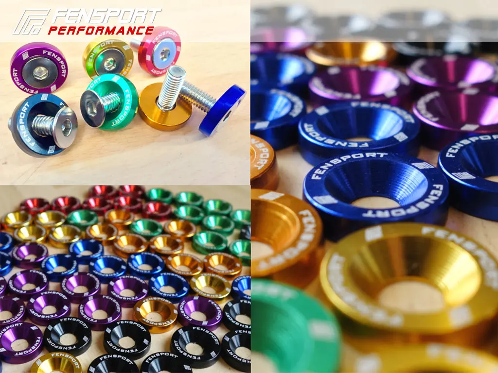 M6 Engine Dress Up Bolts - 10 Pack - Gold 1