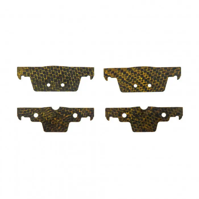 Hel Performance | Rear Carbon Fibre Brake Pad Shims | Honda Civic Type R | Fk8/Fl5 K20c1 2.0T | 2017-2023 1