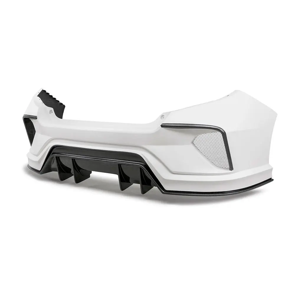 Seibon Tt-Style Fibreglass | Carbon Fibre Rear Bumper | Honda Civic Type R | Fk8 2.0T K20c1 | 2016+ 1