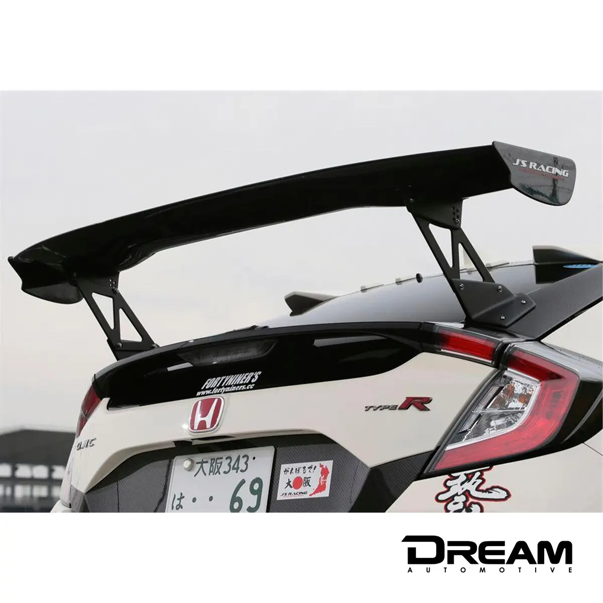 J's Racing 3D Gt-Wing Type-1 Wet Carbon 1600Mm | Honda Civic Type R | Fk8 2.0T K20c1 | 2017+ 1