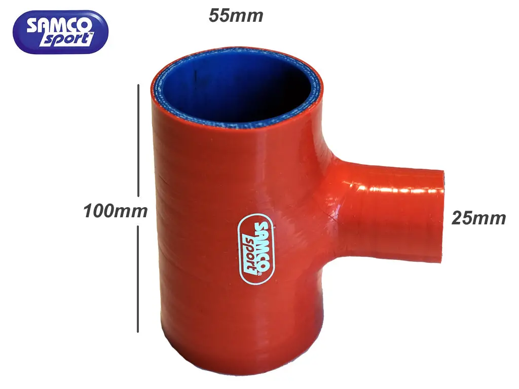 Samco T Piece - Red - 54Mm (25Mm Offtake) 1