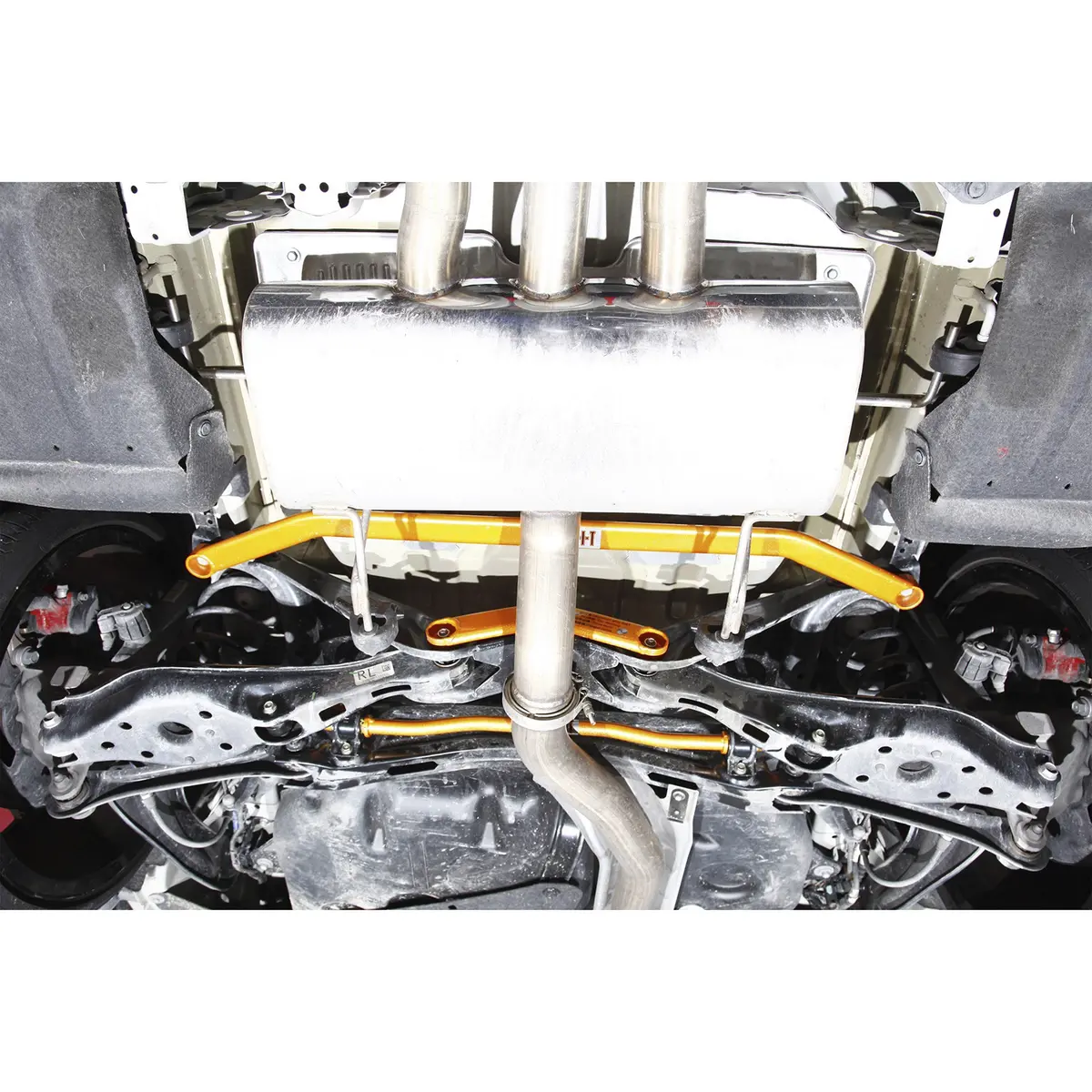 Swave & Summit Rear Lower Long 2-Point Tie Bar | Honda Civic Type R | Fk8 2.0T K20c1 | 2017+ 1
