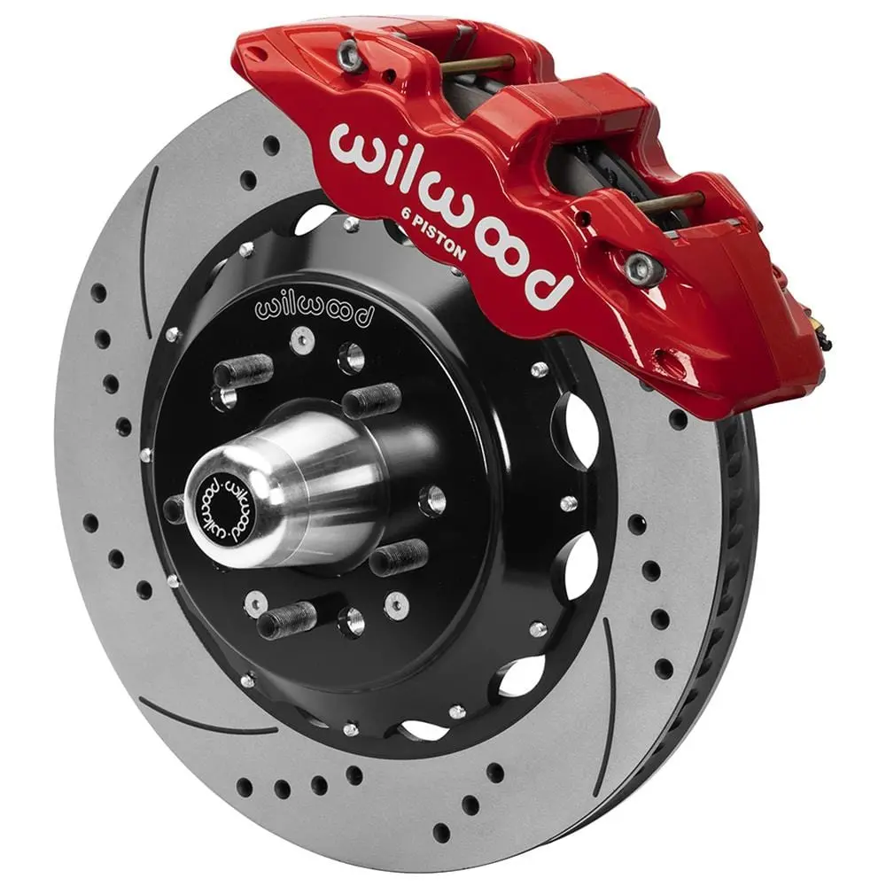 Wilwood Aero6 140-16246-Dr Big Brake Front Kit – Aerodynamic High-Performance Caliper System 1