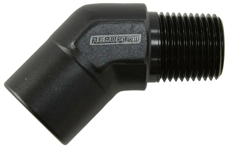 3/8" 45° Npt Female-To-Male Adapter Fitting – Af915-06Blk 1