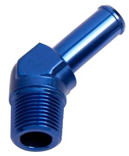 3/8" Npt To 3/8" Barb 45° Swivel Adapter (Af845-06-06) – Fuel & Vacuum Line Fitting 1