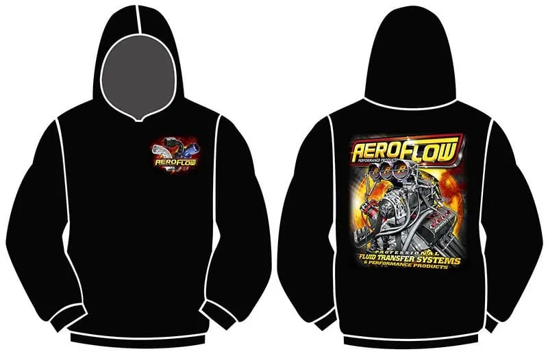 Aeroflow Nitro Hemi Graphic Hoodie – Lightweight Cotton Blend Afnitro2Hood-L 1