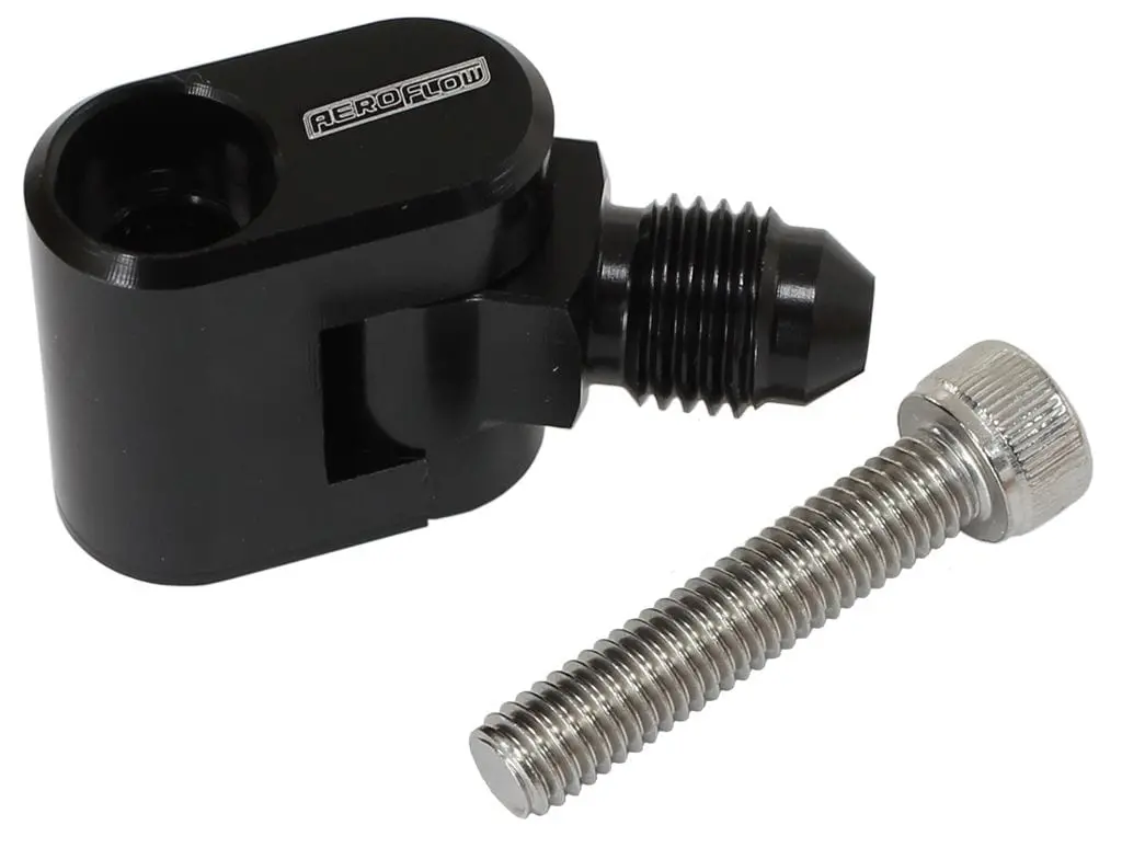 Af64-2187Blk Single Swivel Black Water Cross-Over Adapter 1