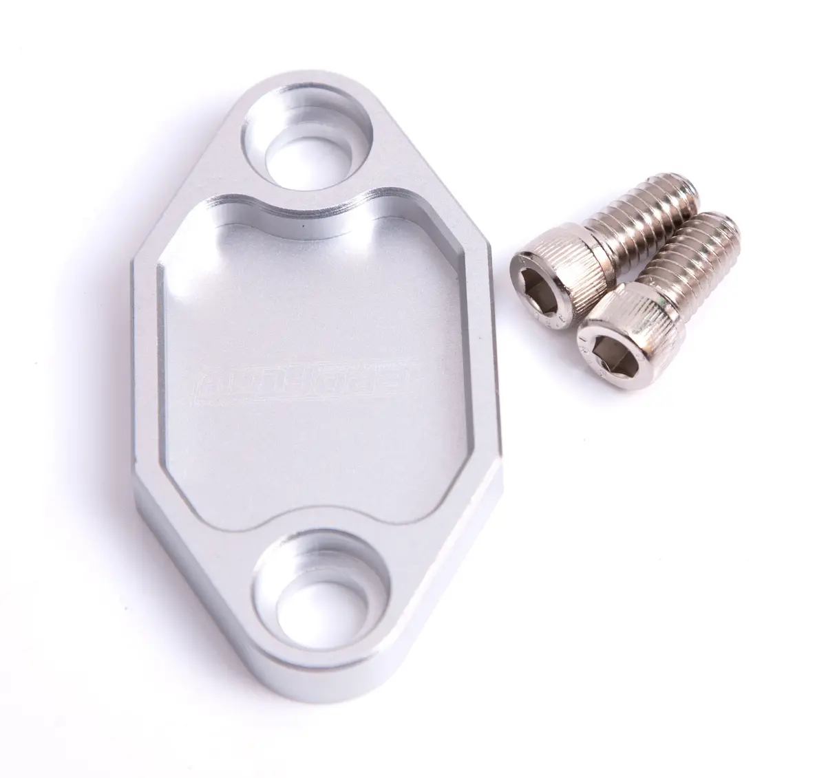 Billet Aluminum Fuel Pump Block-Off Plate – Silver Finish, Af64-2029S 1