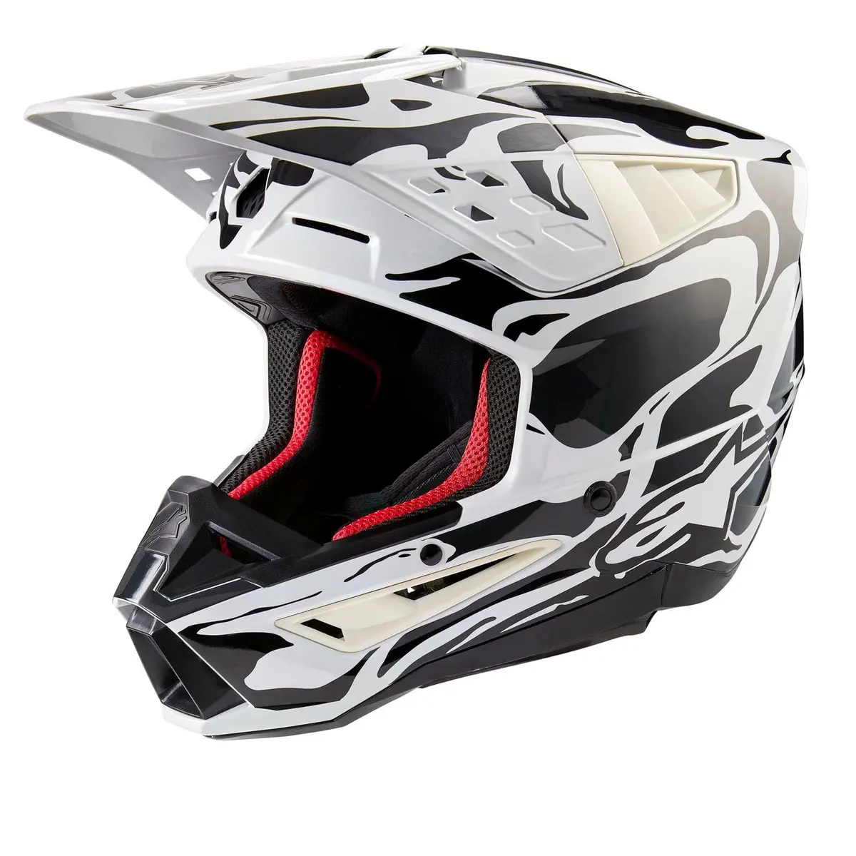 Alpinestars Sm5 Motocross Helmet - Lightweight Composite Shell, Size S, Color 906 1