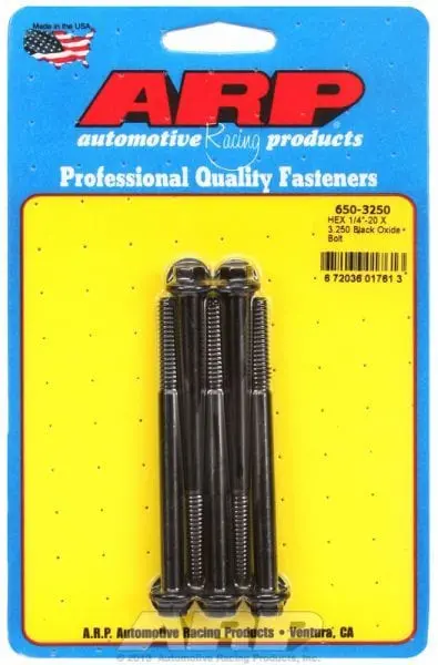 Arp Ar650-3250 Hex Head Bolt Kit (5-Pack) – Black Oxide Finish, High-Torque Ready 1