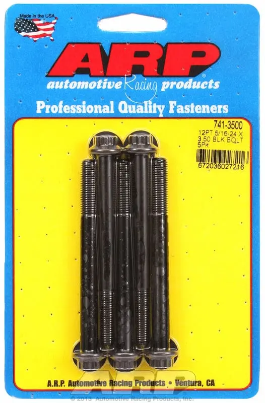 Ar741-3500 – 5-Pack 12-Point Black Oxide Bolts 1