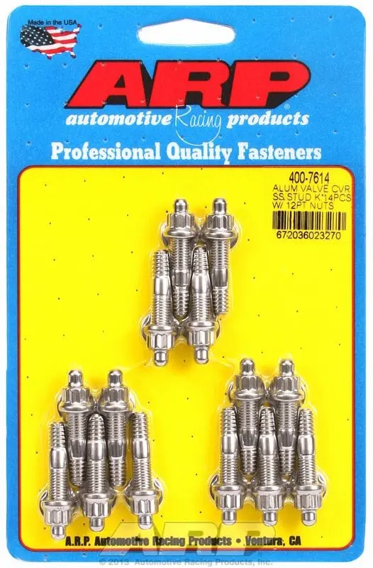 Ar400-7614 Stainless Steel Valve Cover Stud Kit With 12-Point Nuts 1