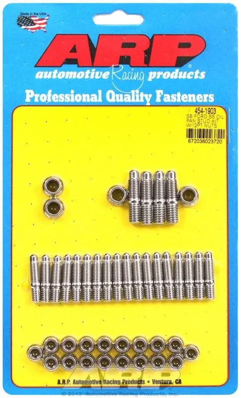 Stainless Steel Oil Pan Stud Kit With 12-Point Nuts – Ar454-1903 1