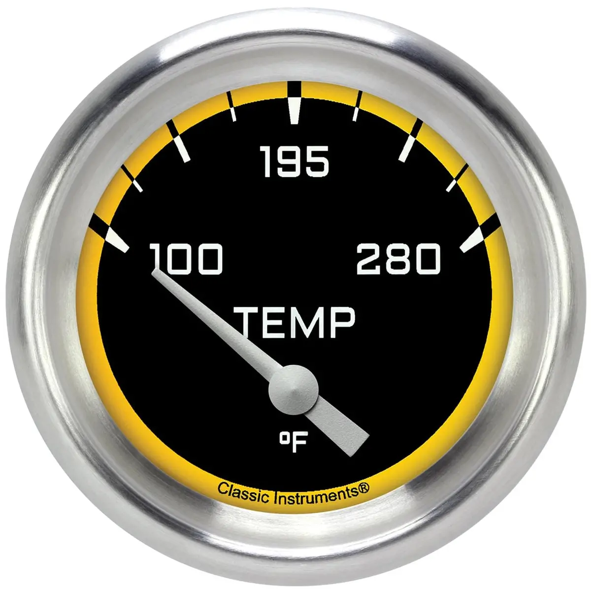 Classic Instruments Ax226Yapf-06 Auto Cross Yellow Analog Gauge Set 1
