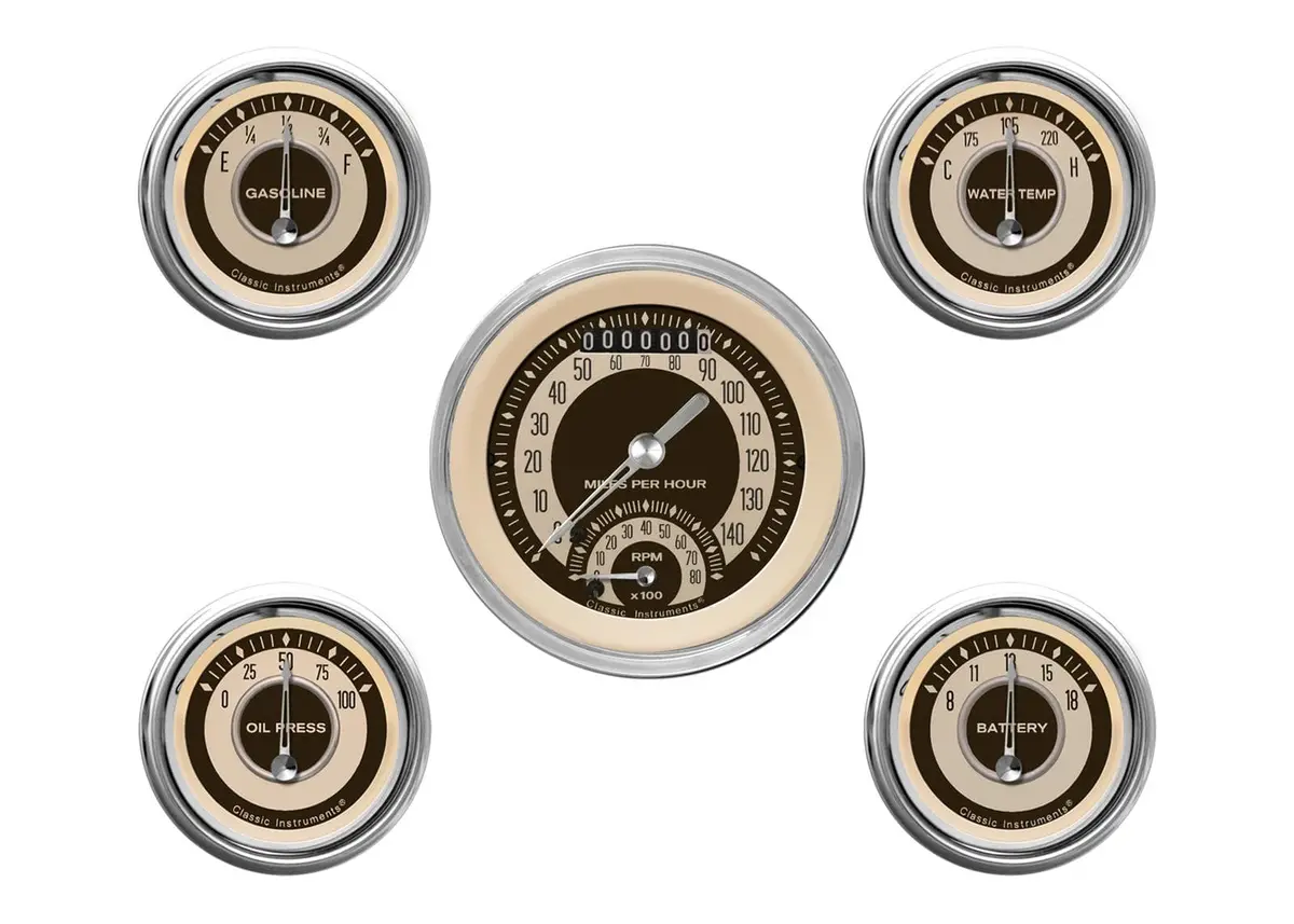 Classic Instruments Nt35Shc Nostalgia Vt Series Analog Gauge Cluster 1