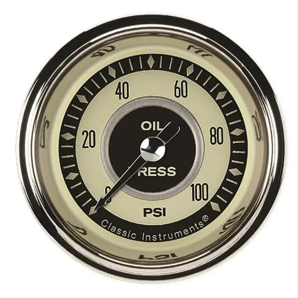 Classic Instruments Nt181Shc Nostalgia Vt Series Speedometer – 3-3/8" Analog Gauge 1