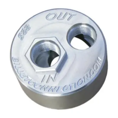 Clear View Filtration Oil Filter Block Adapter - Dual Port, 1/2" Npt, Model 226 1