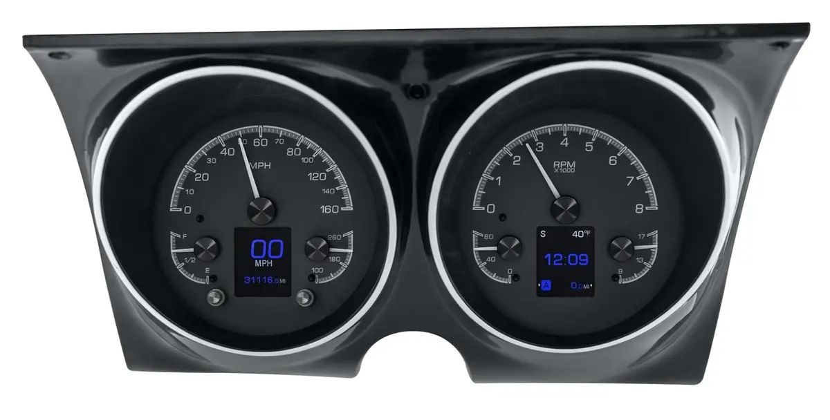 Dakota Digital Hdx-67C-Cam-K Direct-Fit Analog Gauge System 1