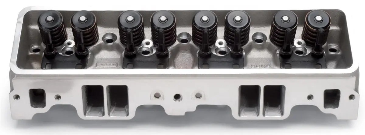 Edelbrock 60859 Performer Aluminum Cylinder Heads For Small Block Chevy 1