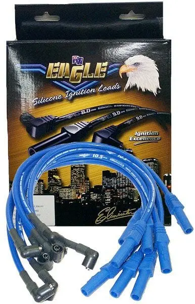 Eliminator Ele98125 9Mm Blue Spark Plug Wire Set With Valve Cover Boots 1