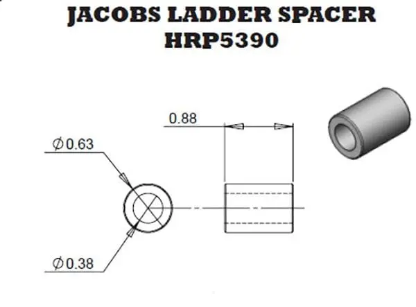 Hrp-5390 Lightweight Aluminum Spacer Sleeve 1