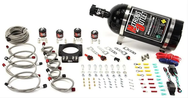 Nitrous Outlet 00-10114-00 Plate-Type Nitrous System For Carbureted Engines 1