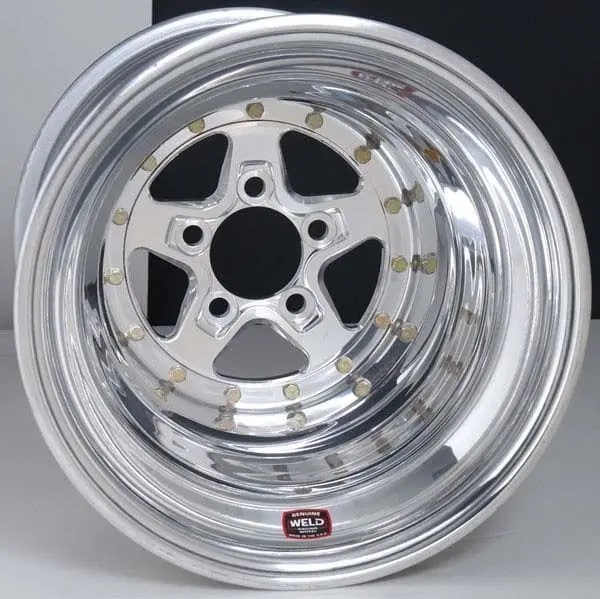 Aluma Star 15X10 Polished Aluminum Wheel With Matte Black Center 1