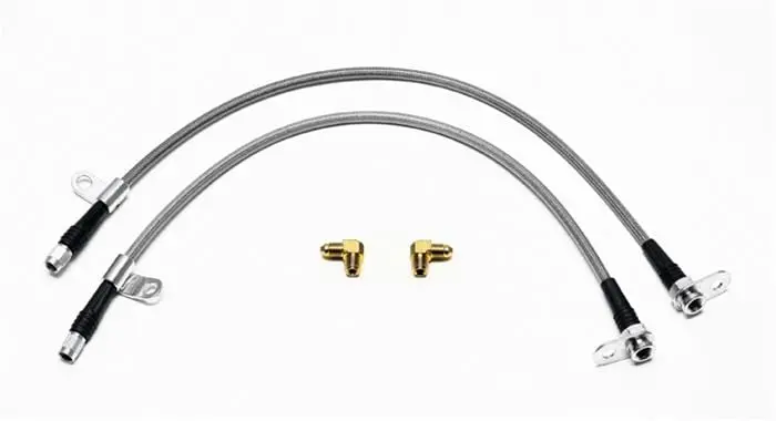 Wilwood 220-12948 Brake Flexline Kit – Dot-Compliant Stainless Braided Hoses 1
